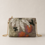 Lavender Bloom Sequin Clutch