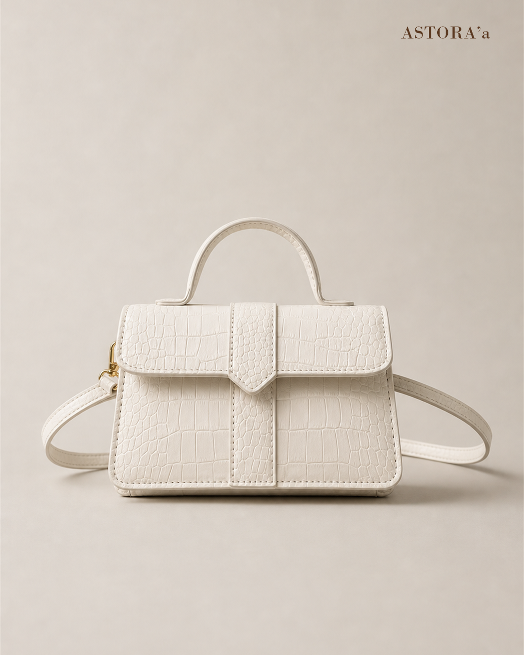 Luxe Crocodile Grain Crossbody