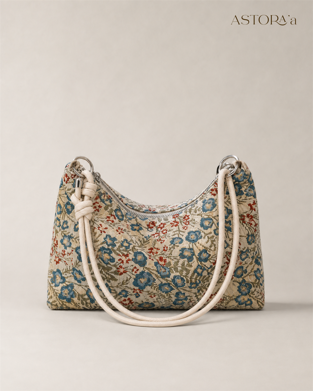 Vintage Floral Hobo Bag