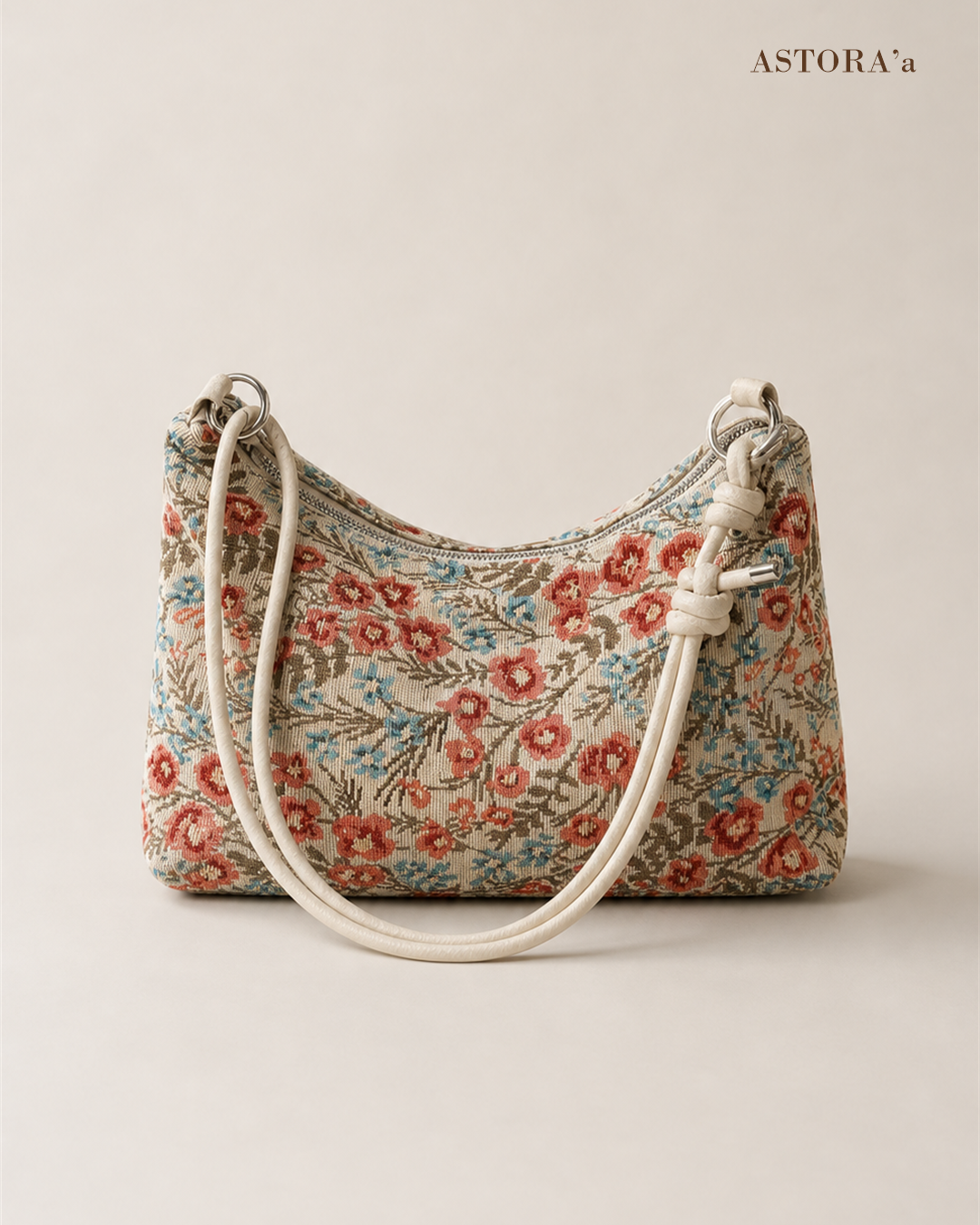 Vintage Floral Hobo Bag