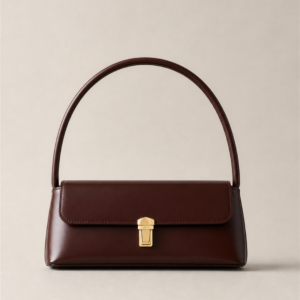City-Sleek Top Handle Bag (Dark Brown)